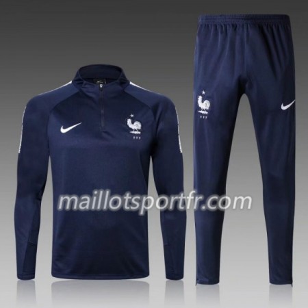 France Ensemble Sweat d'entrainement 2018 Bleu II
